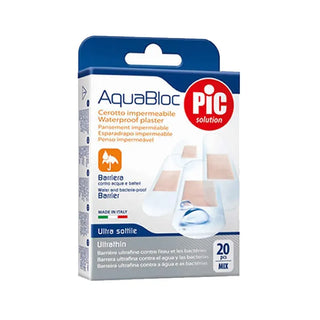 Pic Solution Pic Aquabloc con Bactericidal Adhesive Dressing 20 Uts Assortment