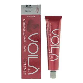 Intercosmo Voila 3C Intense, tintura permanente per capelli, 10.2 Silver Ice, 60 ml