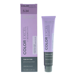 Revlon Color Excel Tinta per capelli semipermanente 5.34 Castano rame dorato chiaro 70 ml