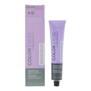 Revlon Color Excel, Tintura Per Capelli Semipermanente, 8.12 Biondo Chiaro Cenere Iridescente, 70 ml