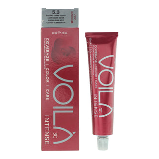 Intercosmo Voila 3C Intense, tintura permanente per capelli, 5.3 castano dorato chiaro, 60 ml