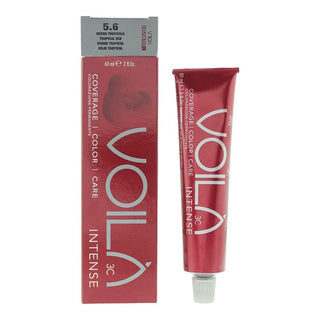Intercosmo Voila 3C Tintura Per Capelli Intensa E Permanente, 5.6 Rosso Tropicale, 60 ml