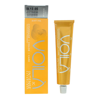 Intercosmo Voila 3C Intense, Tintura Permanente Per Capelli, SL 12.OS Biondo Super Neutro, 60 ml