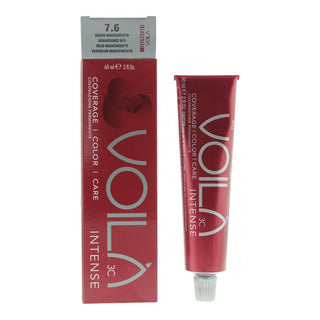 Intercosmo Voilà 3C Intense Tinta Permanente per Capelli 7.6 Rosso Rinascimento 60 ml