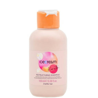 Inebrya Ice Cream Keratin, Maschera Crema Trattamento Capelli, Ristrutturante, 100 ml