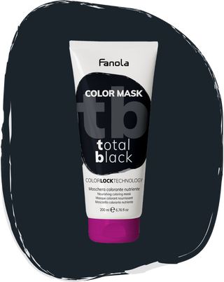 Fanola Maschera colore 200 ml nero Total — Maschera colorata