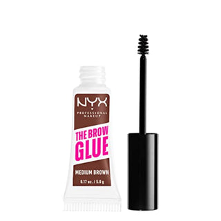 Nyx The Brow Glue senza alcol tenuta estrema gel per sopracciglia 03 marrone medio 5 g