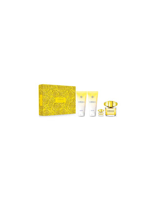 Versace Yellow Diamond Eau de toilette 90 ml + lozione corpo 100 ml + gel doccia 100 ml — Cofanetto donna