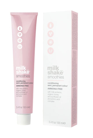 Półtrwała farba do włosów Milk Shake Smoothie 100ml, paleta kolorów 6.66 | 6RR || Intensywny, ciemnoczerwony blond