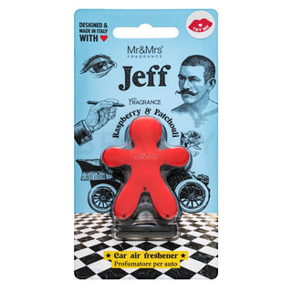 Mr&Mrs Fragrance Jeff Chrome Deodorante per auto Lampone e Patchouli