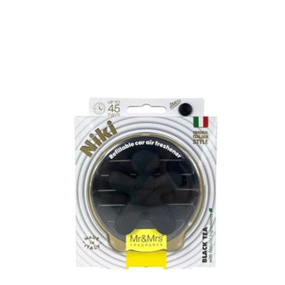 Mr&Mrs Fragrance Niki Leather Car Air Freshener Black Tea
