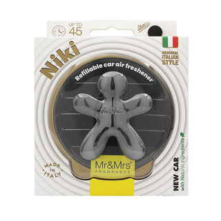 Mr&Mrs Fragrance Niki Big Titanium Chrome New Car — Profumo per auto
