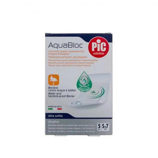 Pic Aquabloc Sterile Waterproof Post-Op Plaster con Bactericide 5 X 7cm 5 U