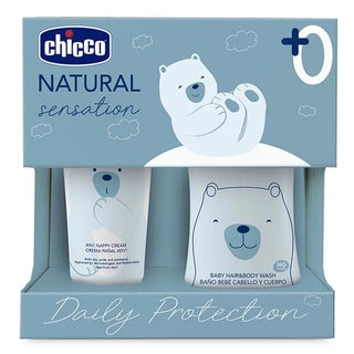 Chicco Sensation Set Igiene Naturale e Pannolini 2 Pezzi