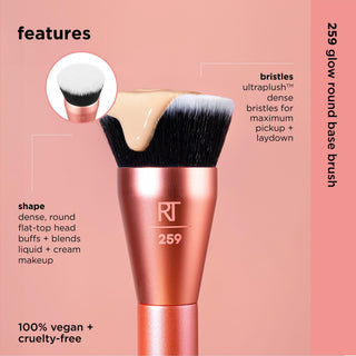 Real Techniques Pennello base tondo Glow — Pennello per fondotinta