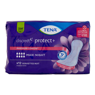 Tena Discreet Protect+ Maxi Night Assorbenti 12 Pz 1 unità