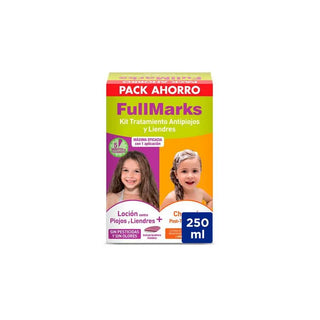 Kit anti-pidocchi Fullmarks lozione 100ml Shampoo 150ml