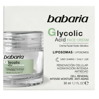 Babaria Crema Viso all'Acido Glicolico Rinnovamento Cellulare 50ml