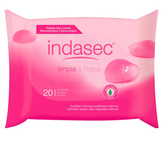 Indasec Clean e Fresh Intimate Wipes 20 Units