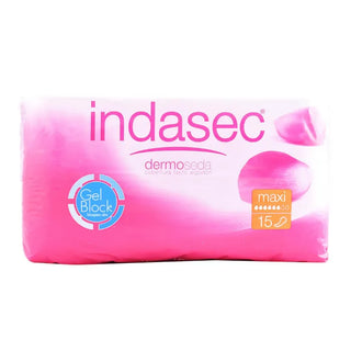 Indasec Dermoseda serviettes Incontinence Maxi 15 unités 