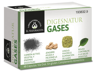 El Natural Digesnatur Gases 650 Mg X 48 capsules 