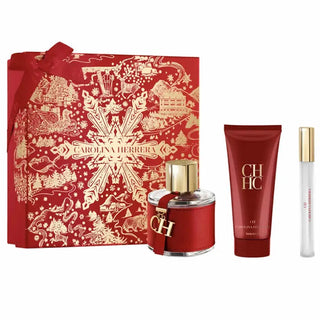 Carolina Herrera CH Eau de Toilette Spray 100ml kit di 3 pezzi