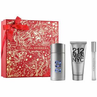 Carolina Herrera 212 Men Eau de Toilette Spray 100ml Set di 3 pezzi