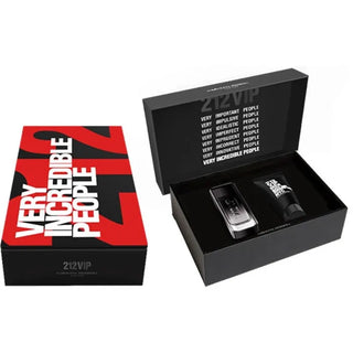 Carolina Herrera 212 Vip Black Eau De Perfume Spray 100ml Set 2 Pieces