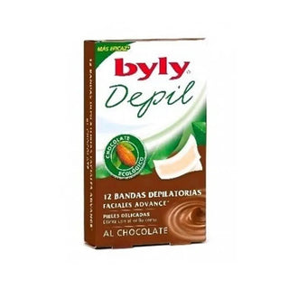 Byly Depil Fasce per il viso al cioccolato 12 unità