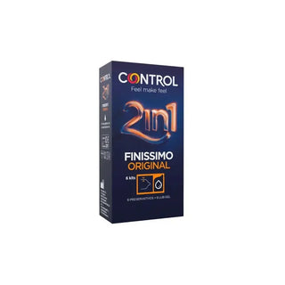Finissimo Control 2 In 1 Condom/Lubricant 6 Units 