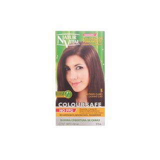 Naturaleza y Vida Coloursafe Colore Permanente 5 Castano Chiaro 150 ml — Tinta capelli