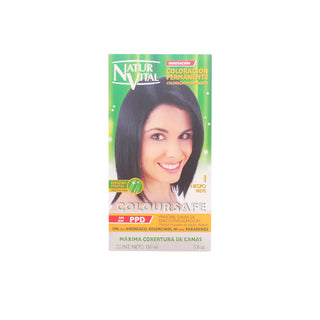 Naturaleza y Vida Coloursafe Colore permanente Nero 1 150 ml — Tinta capelli