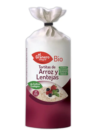 Gallette di riso e lenticchie biologiche Granero 115g