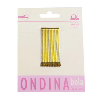 Eurostil Ondina Clips 50mm Sfera Bronce 12 unidades 