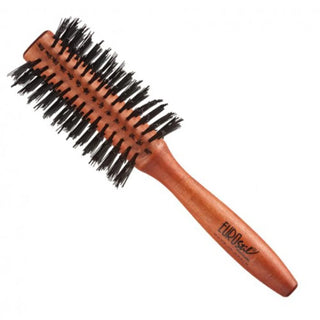 Brosse circulaire en bois avec poils Eurostil 24 mm 