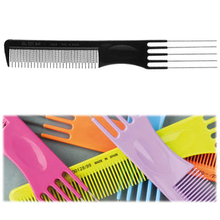 Eurostil Puas Hollow Iron Comb Color 19 5cm 1un 