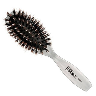 Eurostil White Pua Pure Boar Brush Oval Small 1 pz