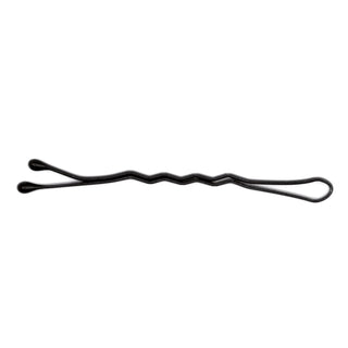 Fermagli per capelli Eurostil Box Doppia Onda Nero 24 pezzi