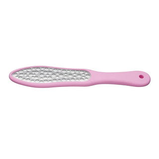 Rascador de oídos de metal Eurostil con mango de goma suave, rosa, 1 unidad 