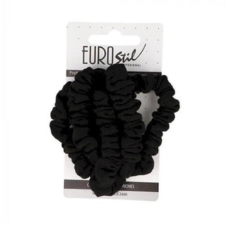 Elastici per capelli neri in cartone Eurostil 1 unità