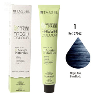 Eurostil Fresh Colour Hair Dye Cream Ammonia-Free Black 1 unit 