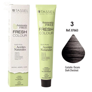 Eurostil Fresh Colour Crème Colorante pour cheveux Sans Ammoniaque Châtain Foncé 1 unité 