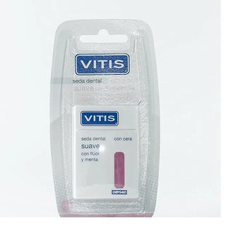 Vitis woskowana nić dentystyczna z fluorem i miętą 50 m — Nić dentystyczna