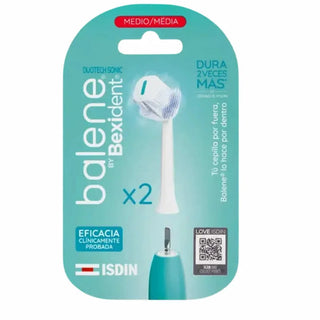 Bexident Duotech Sonic Toothbrush Replacement Heads Medium Bristles x2