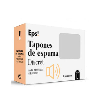 Tappi per le orecchie in schiuma EPS discreti 6 unità taglia L