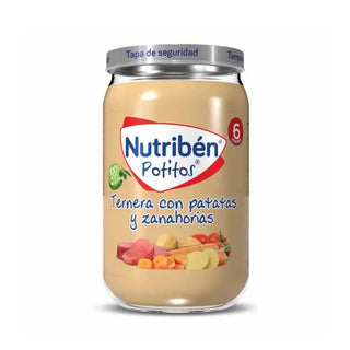 Nutribén Potito Ternera, Patatas y Zanahorias 235g 