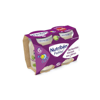 Nutriben Nutribén Baby Food Dinner Bipack Piselli teneri con prosciutto 2x 190g