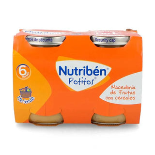 Nutribén Potito Macedonia Frutta e Cereali 2x190g 