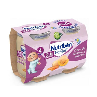 Crema di zucca e carota Nutribén in barattolo 2 x 190 g