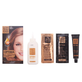 Llongueras Optima Colorazione Permanente Capelli Senza Ammoniaca 8.32 Biondo Dorato Naturale — Tinta capelli